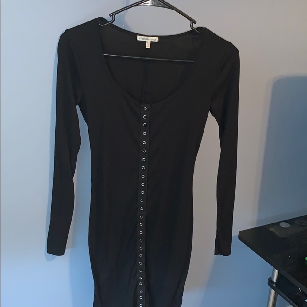 Black mini dress
